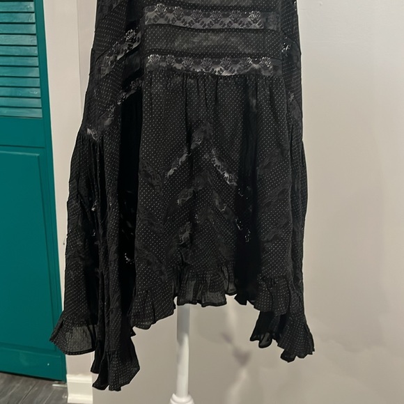 **SOLD** Free People Voile and Lace Trapeze Slip in all black - S - Picture 11 of 17